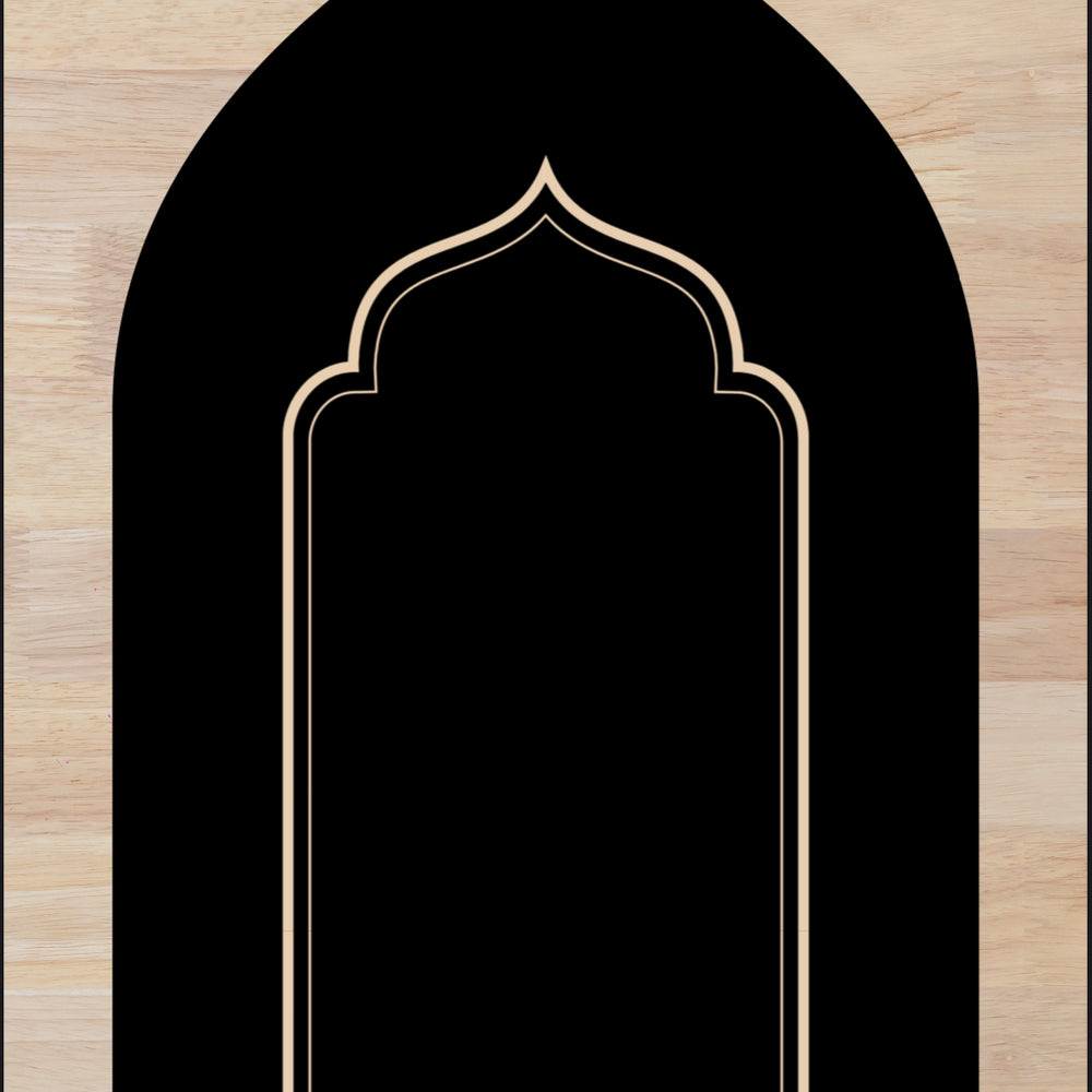 Padded Prayer Mat in Black