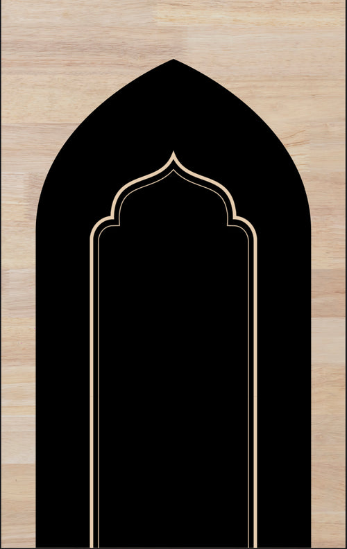 Padded Prayer Mat in Black