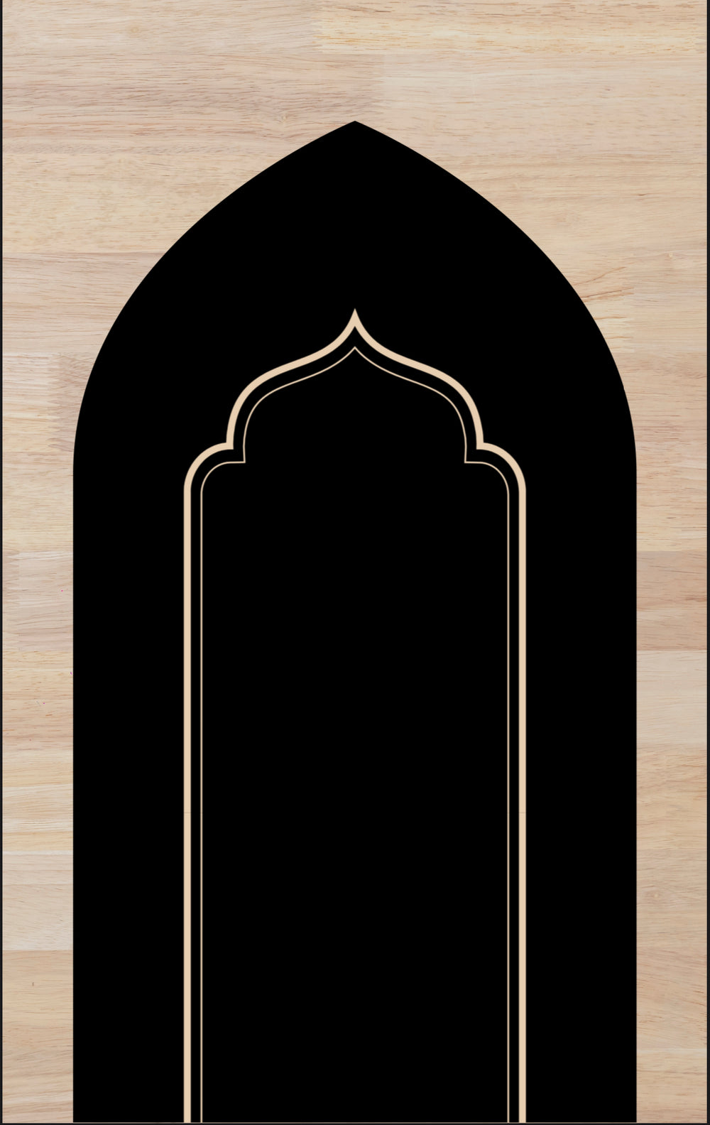 Padded Prayer Mat in Black