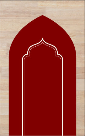 Padded Prayer Mat in Maroon