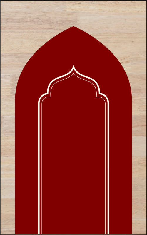 Padded Prayer Mat in Maroon