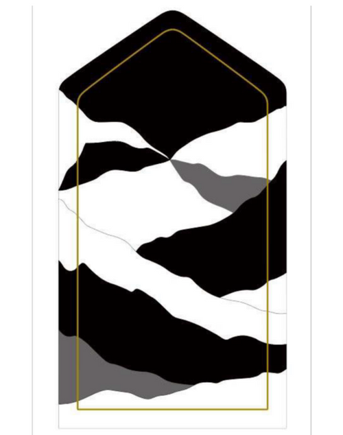 Padded Prayer Mat in Black N' White