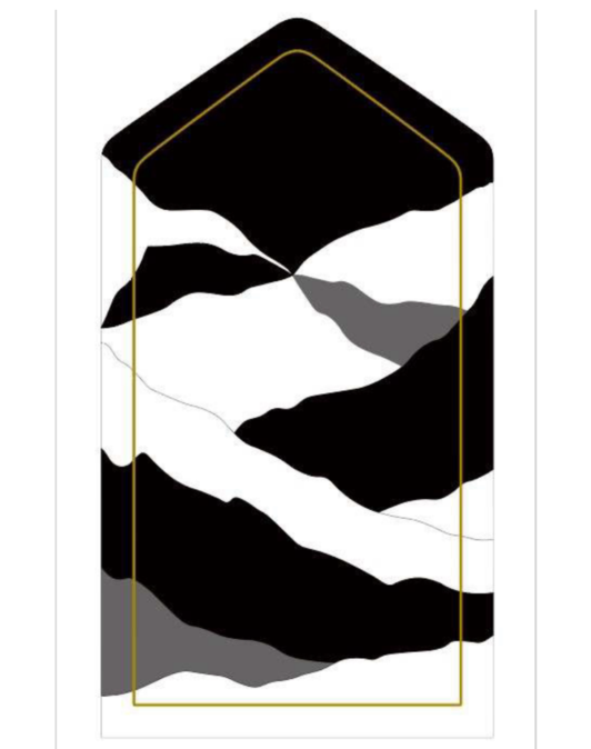 Padded Prayer Mat in Black N' White