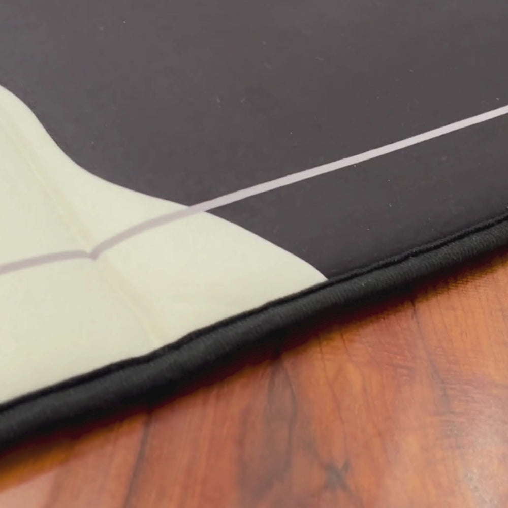 Padded Prayer Mat in Black N' White